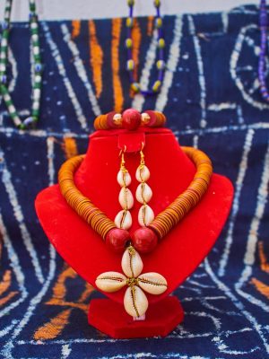 Collier & Boucles D'Oreilles Prestige Cowrie