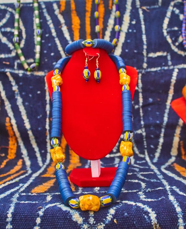 collier 9 Collier & Boucles D'Oreilles Énergie Bleu-Soleil